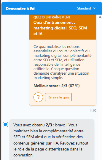 Tuteur IA Quiz